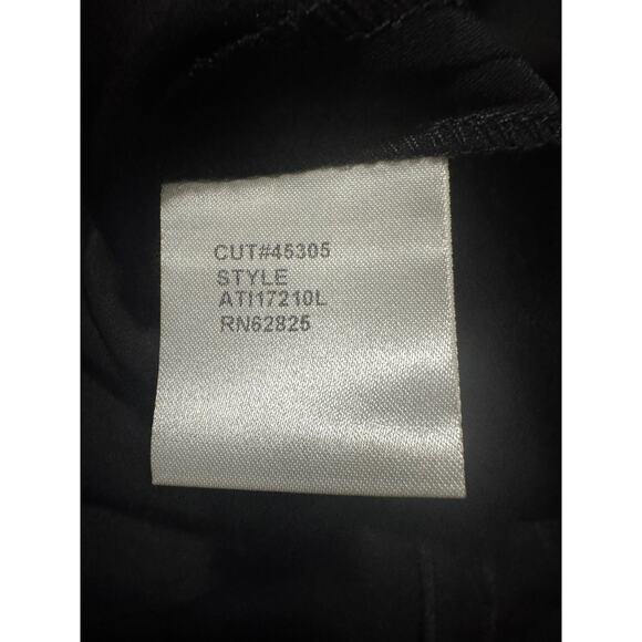 Tadashi Shoji Amel Evening Gown Black & Gold Embroidered Mesh Illusion Size 10 - Picture 8 of 8